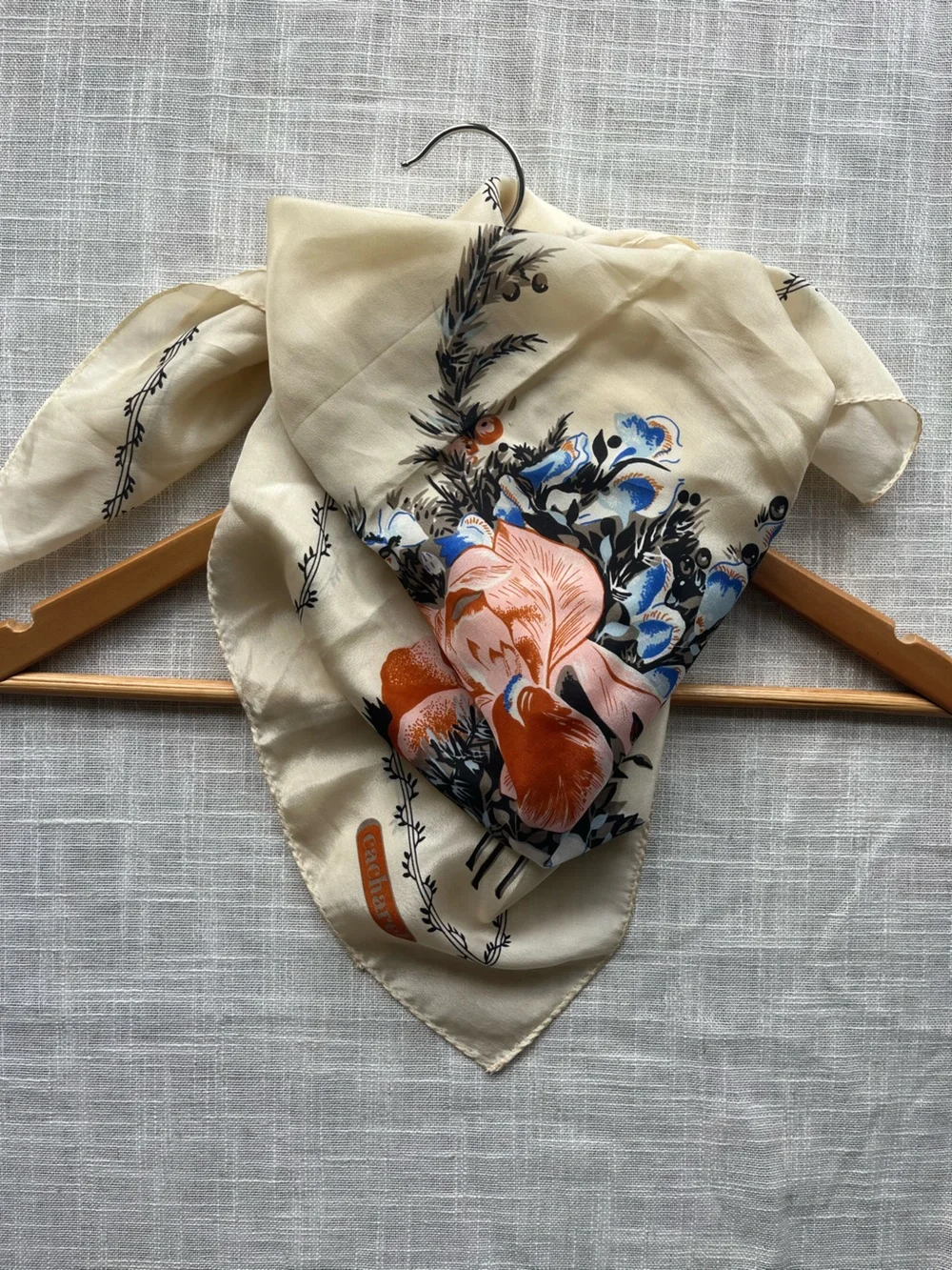 Vtg Silk Bandana